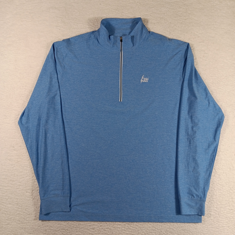 Straight Down Pullover Mens XL Blue Crusher Quarter Zip Golf Performance